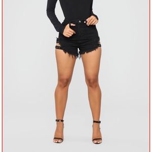 Sexy black shorts